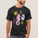 Camiseta Kids Seahorse Birthday Party Novena Nacimiento Hij<br><div class="desc">Kids Seahorse Birthday Party 9Cumpleaños Caballo de Mar Océano Animales</div>