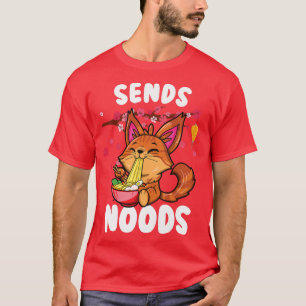 Camiseta Kids Sends noods coon ramen cat kawaii 