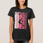 Camiseta Kids Seven Birthday Indoor Wall Climbing Mountain<br><div class="desc">Niños Siete Cumpleaños Muro Cubierto Escalando Montaña Bouldering</div>