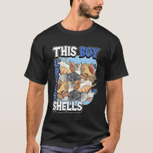 Camiseta Kids Shell Cita Mussel Clam Seashell This Boy Lov
