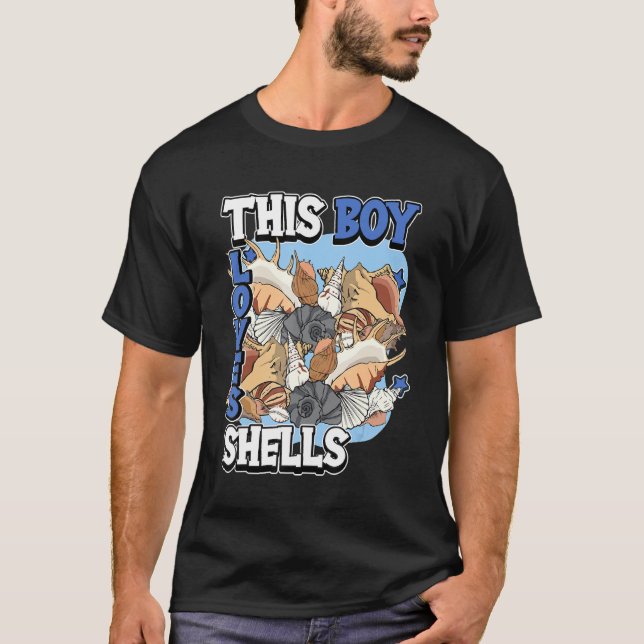 Camiseta Kids Shell Cita Mussel Clam Seashell This Boy Lov (Anverso)