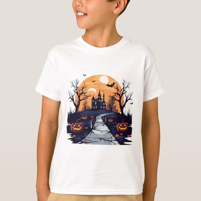 Camiseta Kids Shirt-Halloween (Anverso)