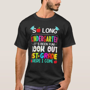 Camiseta Kids So Long Kindergarten 1st Grade Here I Come Gr