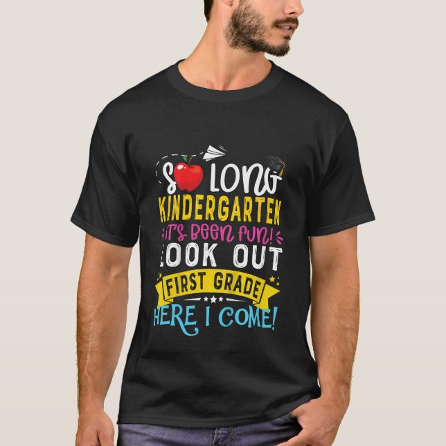 Camiseta Kids So Long Kindergarten 1st Grade Here I Come Gr (Anverso)