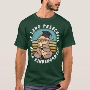Camiseta Kids So Long Preschool Hello Kindergarten - Sloth
