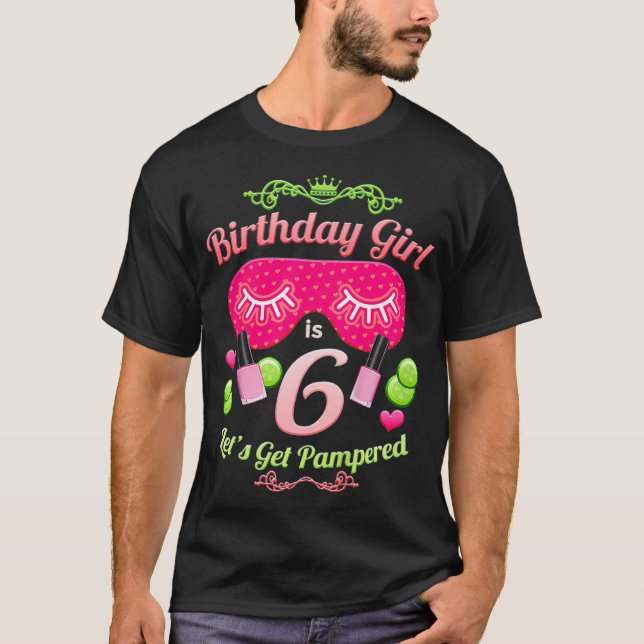 Camiseta Kids SPA Birthday Party Girls Age (Anverso)
