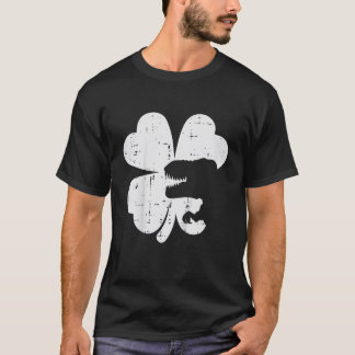 Camiseta Kids St Patricks Day Dino Shamrock Saint Paddys Tr
