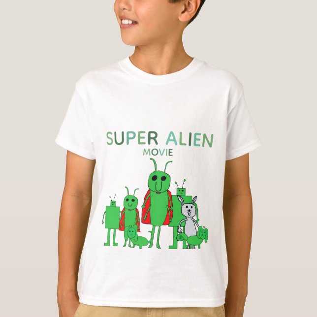 Camiseta Kids' Super Alien Movie Tee w/cast (Anverso)