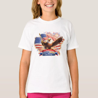 Camiseta kids t-shirt Happiest 250th Birthday USA!