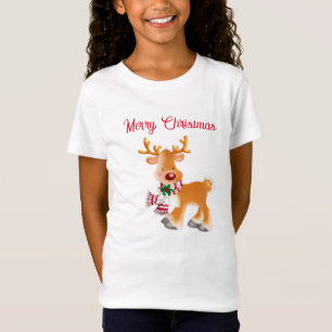 Camiseta Kids T-Shirt Holiday Rudolph