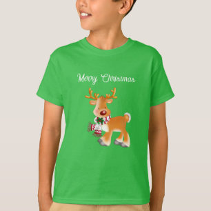 Camiseta Kids T-Shirt Holiday Rudolph