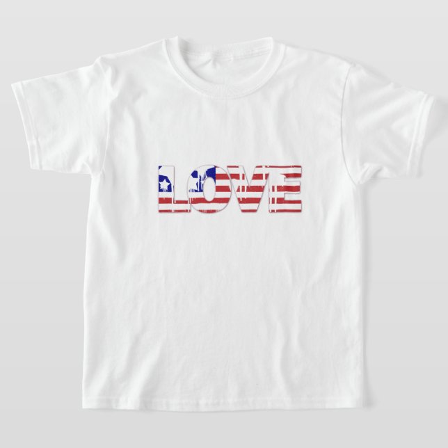 Camiseta Kids T-Shirt Patriotic Love (Distribución)