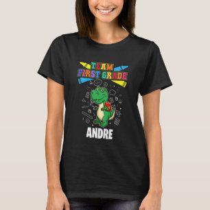 Camiseta Kids Team First Grade Andre Personalized