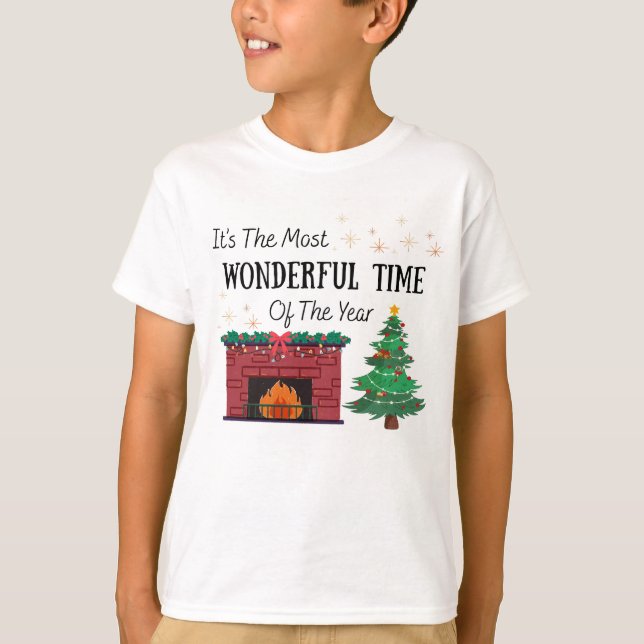 Camiseta Kids The Most Wonderful Time of The Year T-Shirt (Anverso)