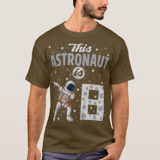 Camiseta Kids This Astronaut Is 8 Dabbing Astronaut 8th Bir