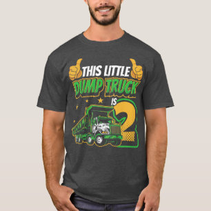 Camiseta Kids This Little Dump Truck Is 2 Construction Digg