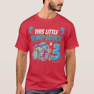 Camiseta Kids This Little Dump Truck Is 3 Construction Digg