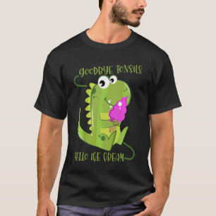 Camiseta Kids Tonsils Ice Cream Cute Dino Dinosaur Tonsille