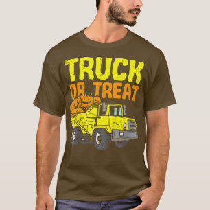 Camiseta Kids Truck Or Treat Pumpkins Toddler Boys Hallowee