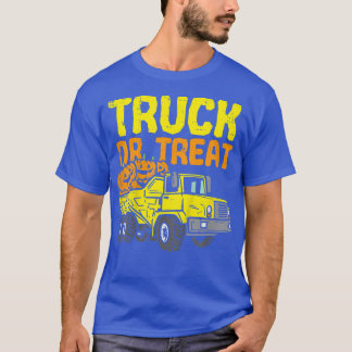 Camiseta Kids Truck Or Treat Pumpkins Toddler Boys Hallowee