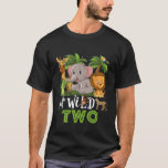 Camiseta Kids Two Of The Wild Zoo Birthday Safari Jungle An<br><div class="desc">Kids Two of the Wild Zoo Birthday Safari Jungle Animal Funny</div>