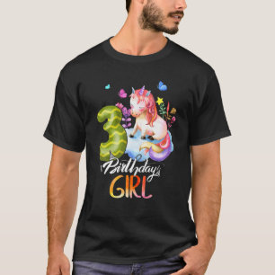 Camiseta Kids Unicorn 3Rd Birthday I'm 3 Years Old Boys Gir