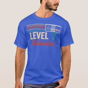 Camiseta Kids Unlocked Level 7 Birthday Boy Video Game Cont