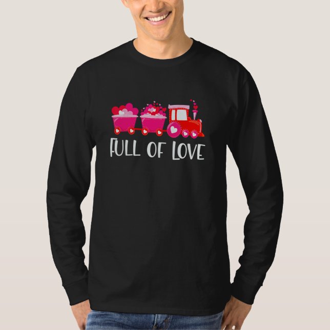 Camiseta Kids Valentines Day Train Loads Of Love Choo Toddl (Anverso)