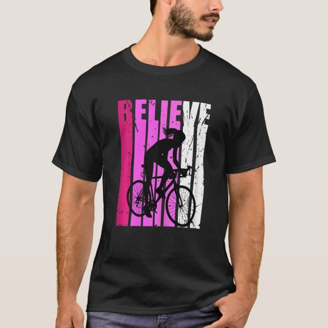 Camiseta Kids Youth Cycling Life Pink Inspiring Loves Bikes (Anverso)