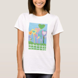 Camiseta KidsArt para CHOC - Corazones con valla para bolet