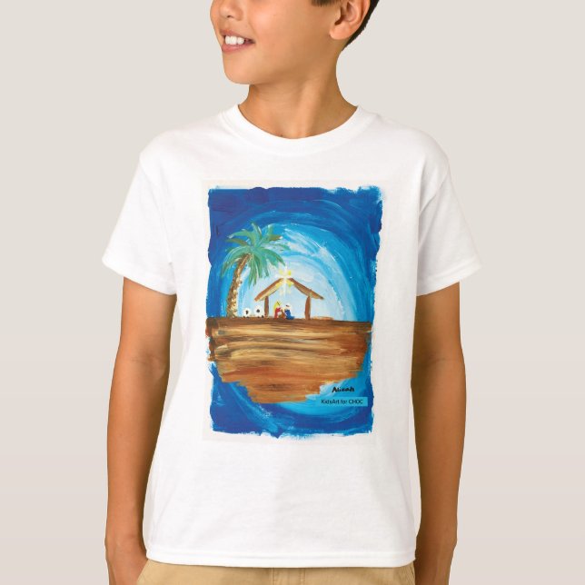 Camiseta KidsArt para Choc - Paz en la Tierra  (Anverso)