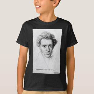 Camiseta Kierkegaard "Ámate a ti mismo" Regalos de citas de