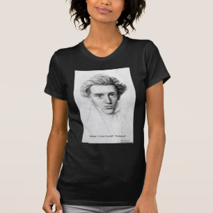 Camiseta Kierkegaard "Ámate a ti mismo" Regalos de citas de
