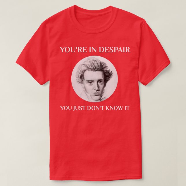 Camiseta Kierkegaard Teacher de Filosofía Mayor Philo (Diseño del anverso)