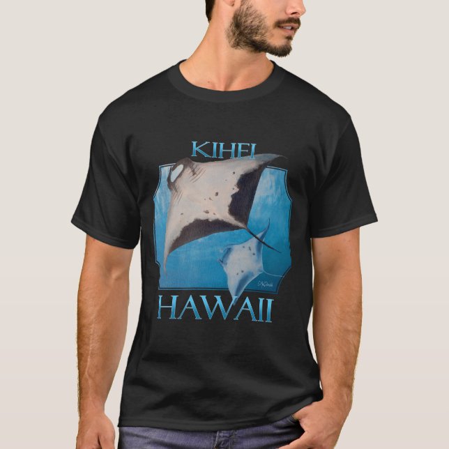 Camiseta Kihei Hawaii Manta Rays Sea Rays Ocean (Anverso)