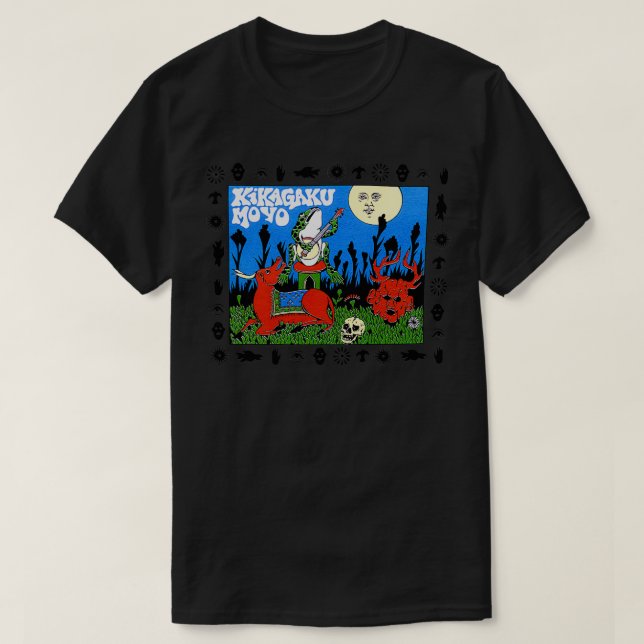 Camiseta Kikagaku Moyo Merch Frog amp Moon Shirt (Diseño del anverso)