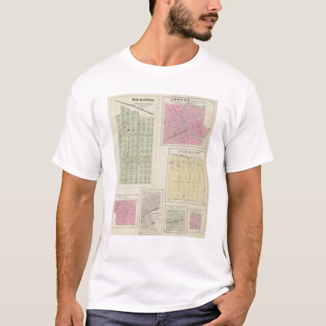 Camiseta Kikapú, Linwood, Fairmount, y Lenape, Kansas (Anverso)