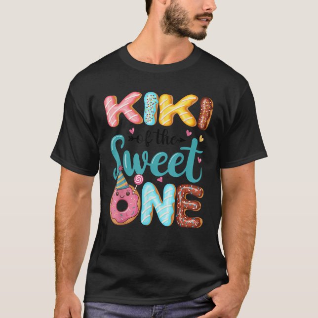Camiseta Kiki De La Dulce Chica De Primer Cumpleaños Donut  (Anverso)