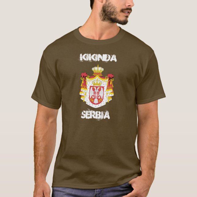 Camiseta Kikinda, Serbia con escudo de armas (Anverso)