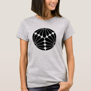Camiseta Kiku Oriental Chrysanthemum Mon Vector Art
