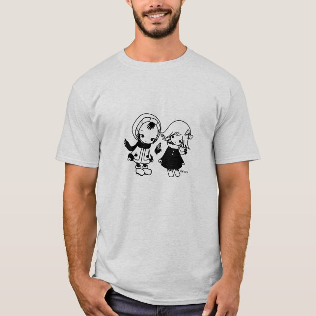 Camiseta Kikuo Music Radio / Hoshi-kun Tsuki-chan T-shirt (Anverso)