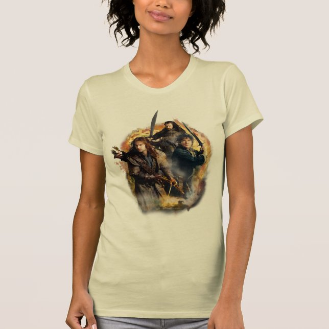 Camiseta Kili, BILBO BAGGINS™ y THORIN OAKENSHIELD™ Art (Anverso)
