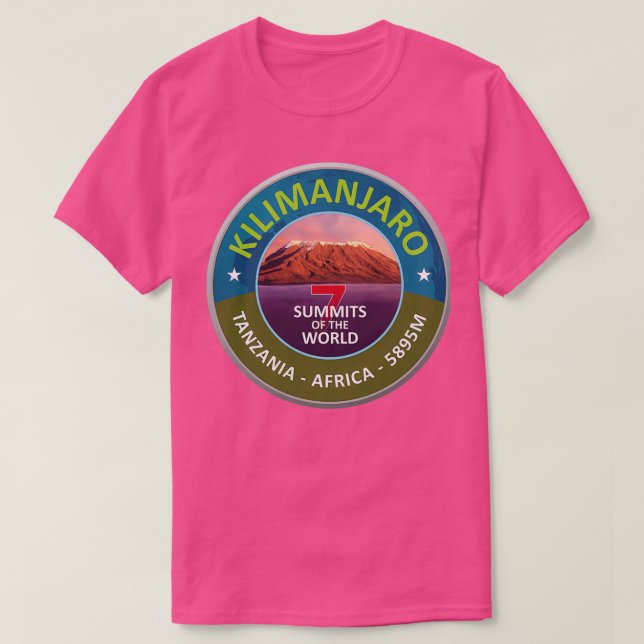 Camiseta Kilimanjaro 7 summits collection (Diseño del anverso)