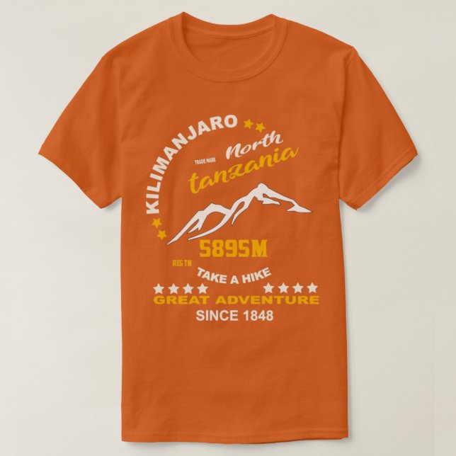 Camiseta Kilimanjaro de montaña (Diseño del anverso)