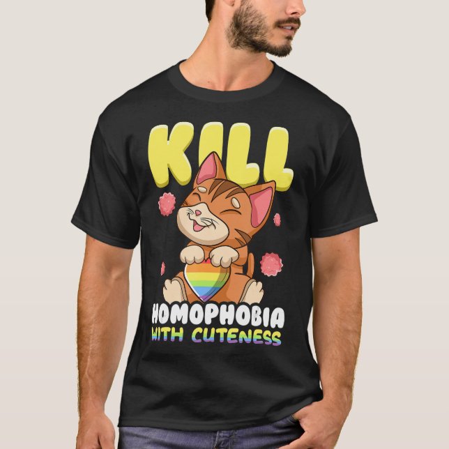 Camiseta Kill Homophobia with Cuteness Equality (Anverso)