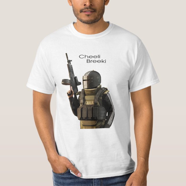 Camiseta Killa: Escape "Cheeki Breeki" de Tarkov (Anverso)