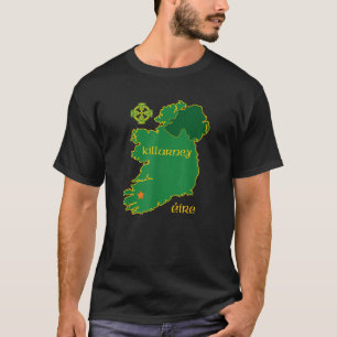 Camiseta Killarney Ireland Vacation Map Tourit Celt