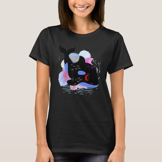 Camiseta Killer Whale Orca,design orca ,Orca Family (Anverso)
