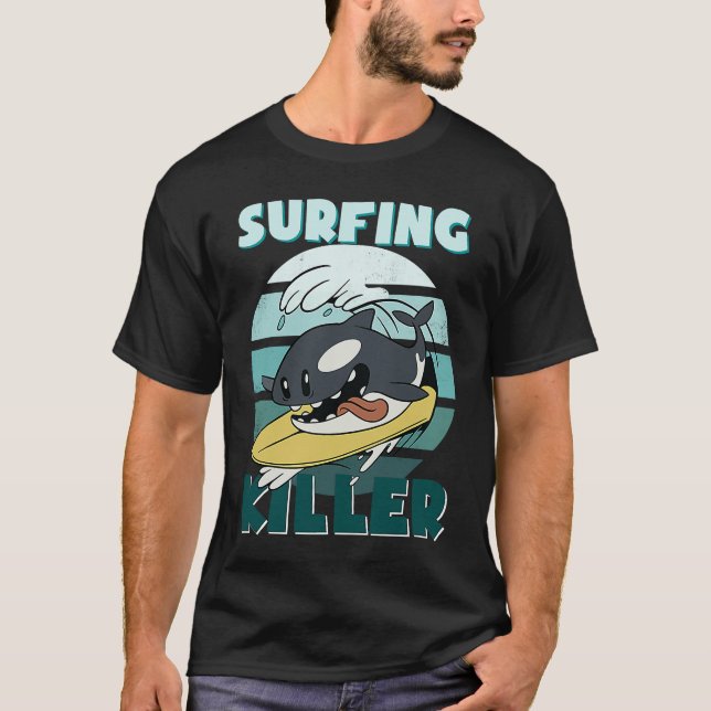 Camiseta Killerwal Surf Ocean  Men's Boys Children's Orca (Anverso)