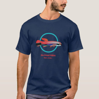 Camiseta Killifish de rayas azules